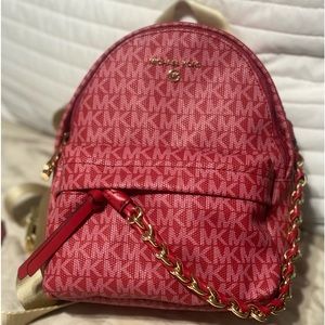 Michael Kors signature slater extra small convertible messenger backpack